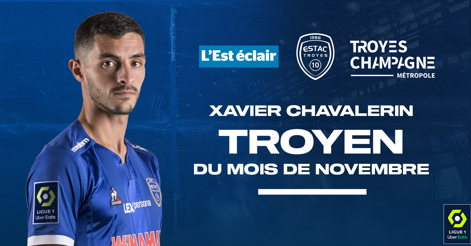 Xavier Chavalerin élu joueur du mois ! 