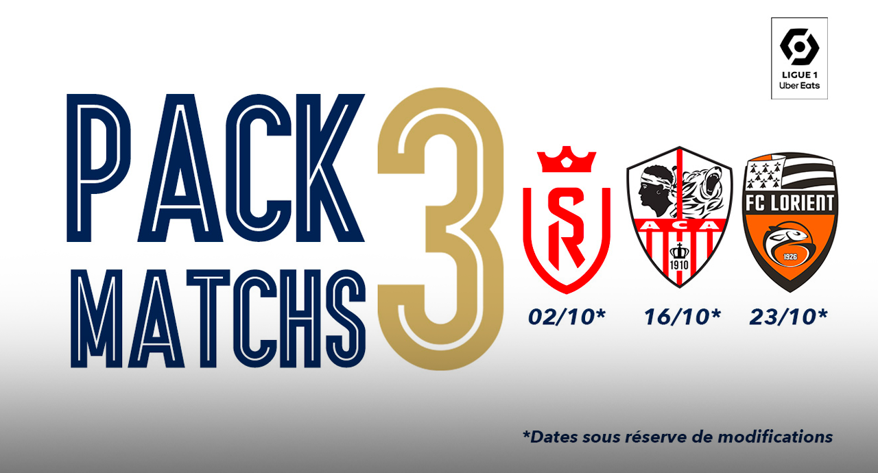Reims - Ajaccio - Lorient : profitez du pack 3 matchs ! 