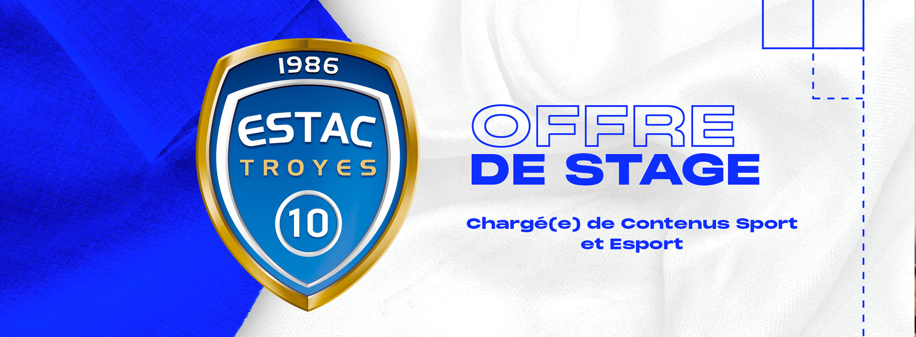 L'ESTAC recherche un(e) chargé(e) de contenus sports et esport